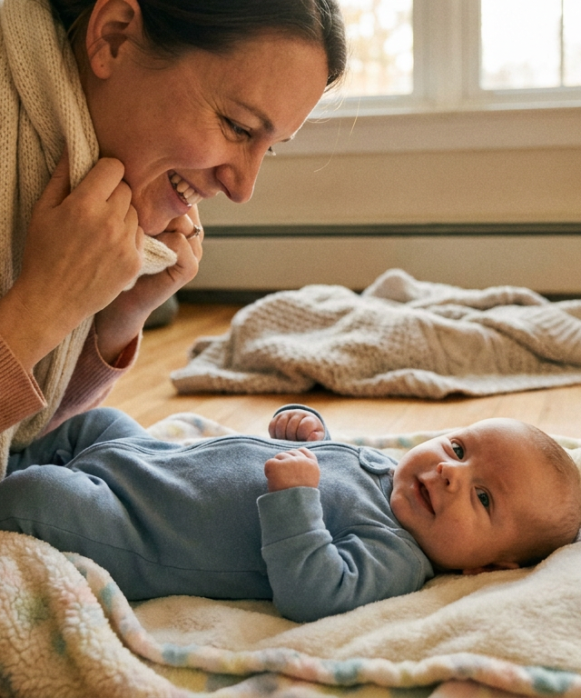 Peek-a-Boo Scarf Surprise — Baby (0–12 months) activity for ages 1–3 months (indoor, 5 min)