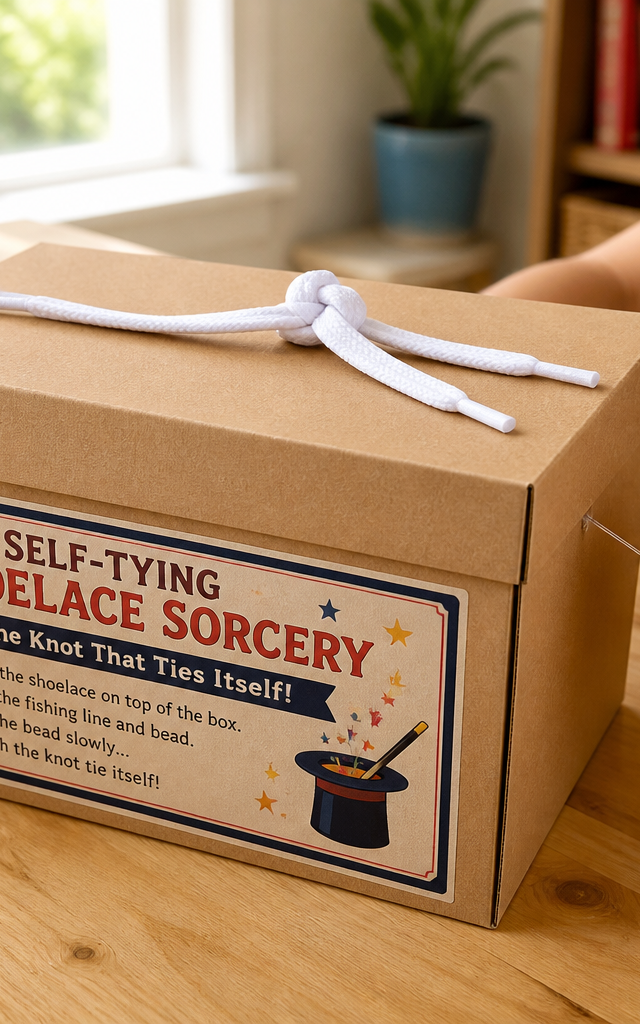 Self-Tying Shoelace Sorcery — Magic Tricks activity for ages 6–10 years (indoor, 45 min)